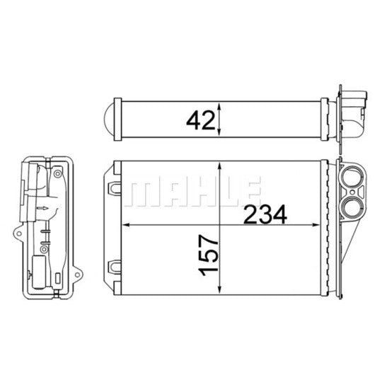 AH 248 000S Heat Exchanger, interior heating