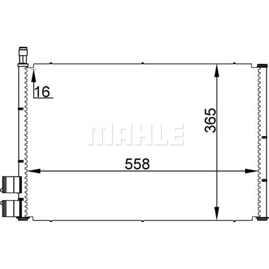AC 298 000S Condenser, air conditioning