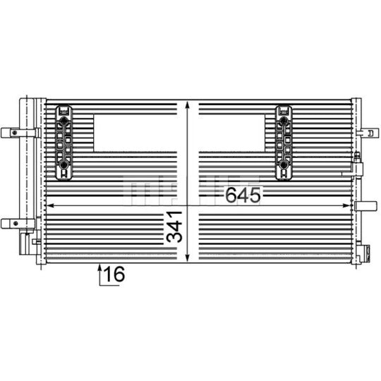 AC 457 000S Condenser, air conditioning