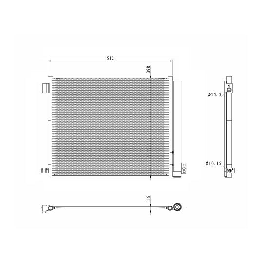 350469 Condenser, air conditioning