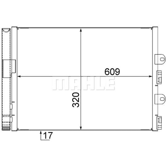 AC 561 000S Condenser, air conditioning