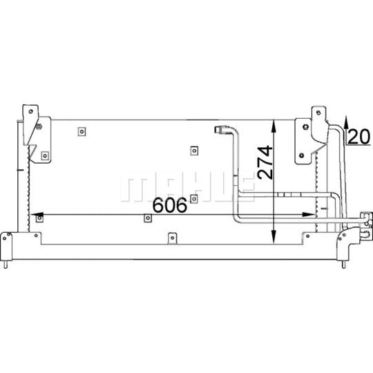 AC 223 000S Condenser, air conditioning