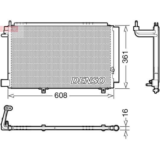 DCN10041 Condenser, air conditioning