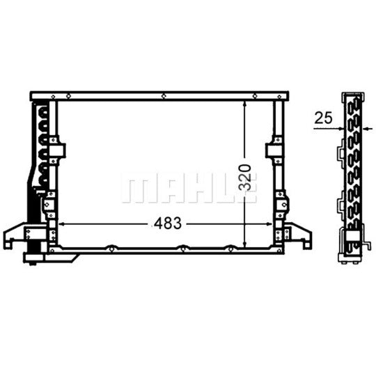 AC 512 000S Condenser, air conditioning