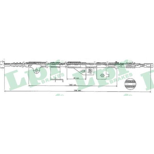 C0499B Cable, parking brake