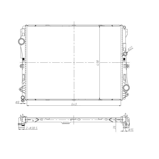50041 Radiator, engine cooling