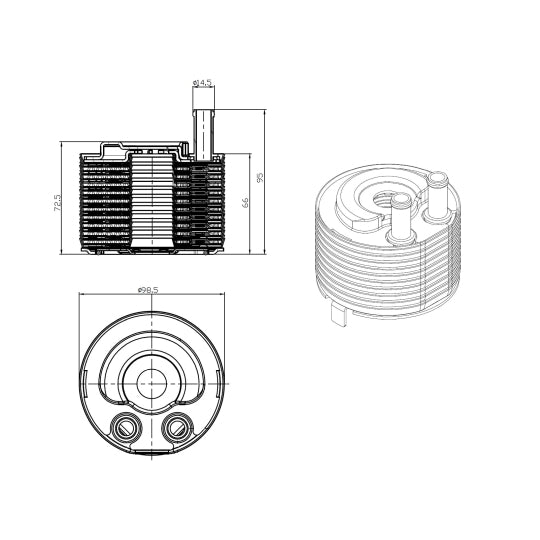 31819 Oil Cooler, engine oil