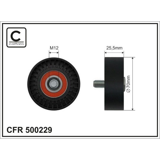 500229 Tensioner Pulley, v-ribbed belt