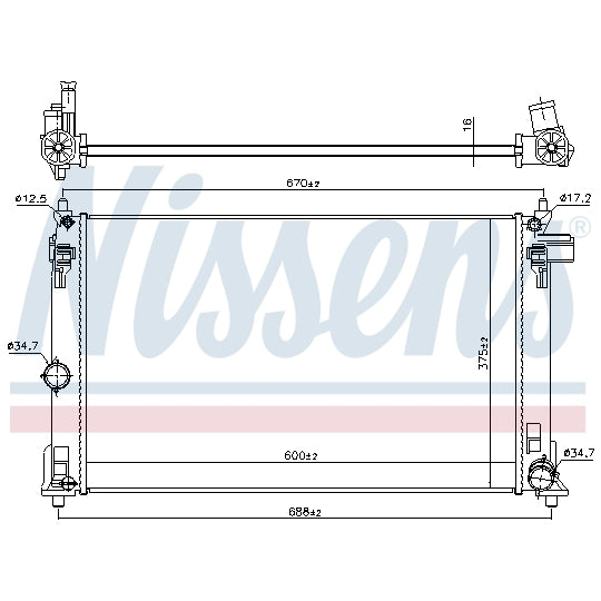 606838 Radiator, engine cooling