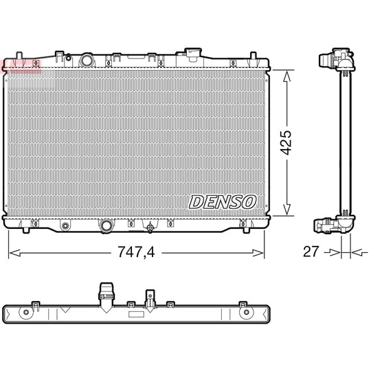 DRM40054 Radiator, engine cooling