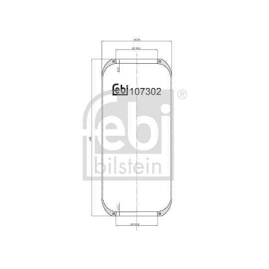 107302 Bellow, air suspension
