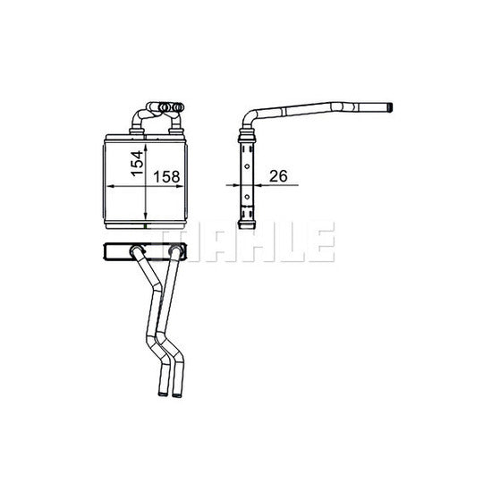 AH 267 000S Heat Exchanger, interior heating