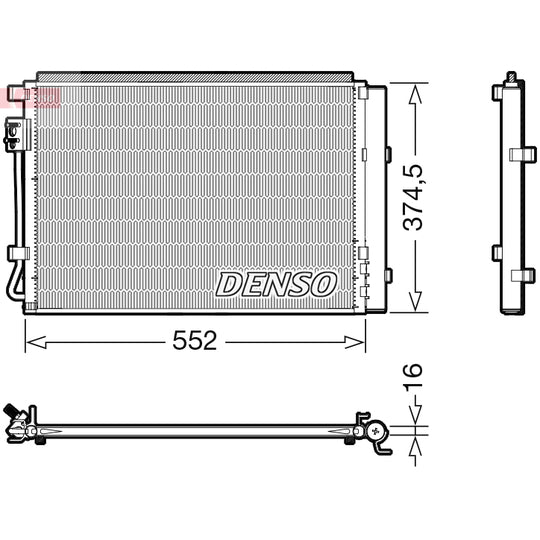 DCN41017 Condenser, air conditioning
