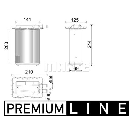 CI 642 000P Intercooler, charger