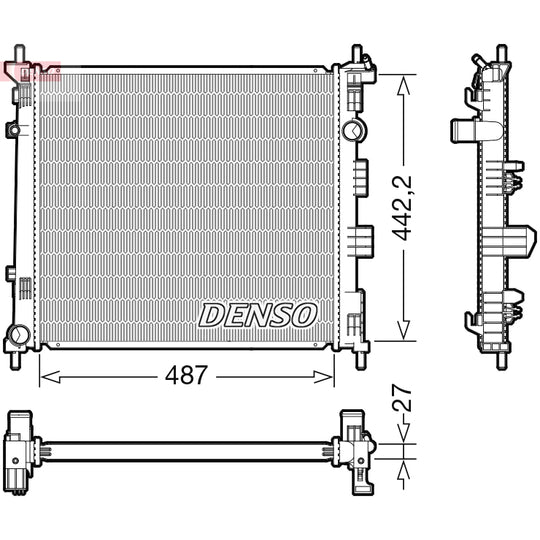 DRM46070 Radiator, engine cooling