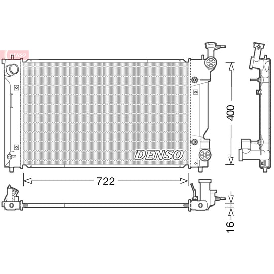 DRM50098 Radiator, engine cooling