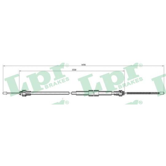 C0137B Cable, parking brake