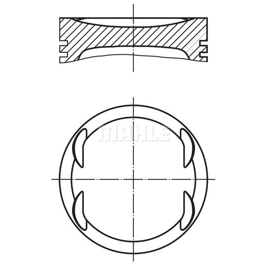 007 PI 00153 000 Piston