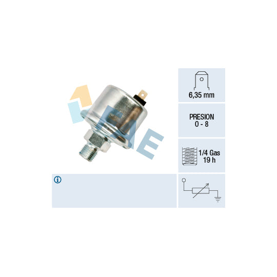 14040 Sender Unit, oil pressure