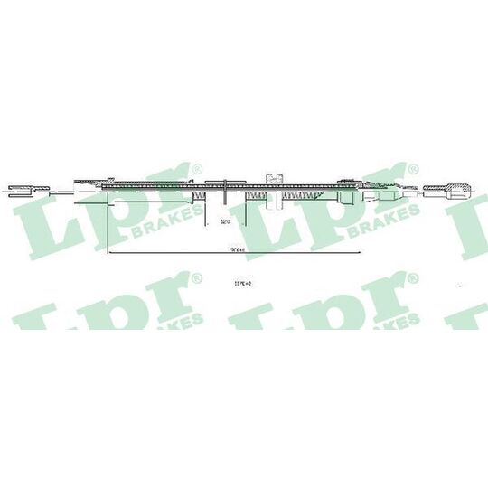 C0455B Cable, parking brake