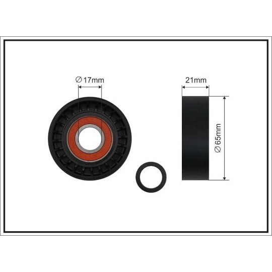468-40 Tensioner Pulley, v-ribbed belt