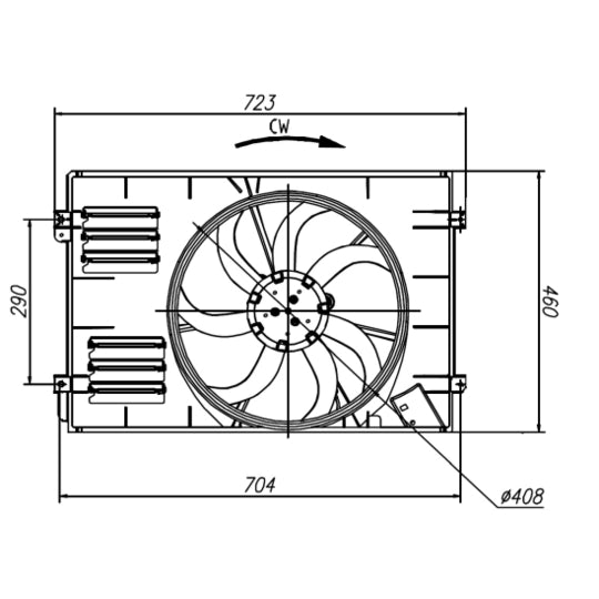 47925 Fan, radiator