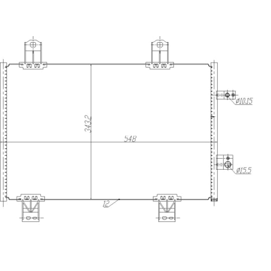 350480 Condenser, air conditioning