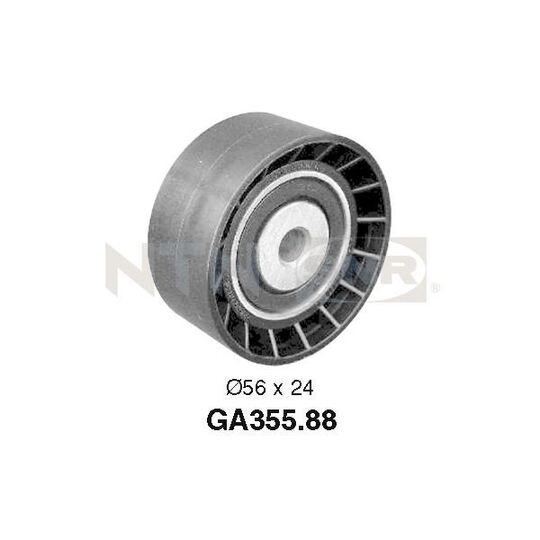 GA355.88 Deflection/Guide Pulley, v-ribbed belt