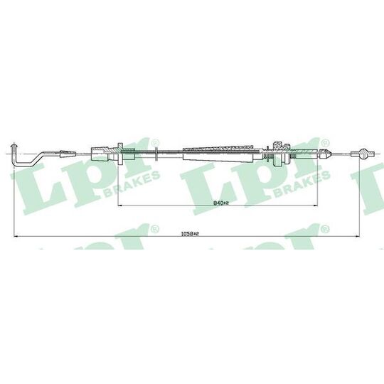 C0003A Accelerator Cable