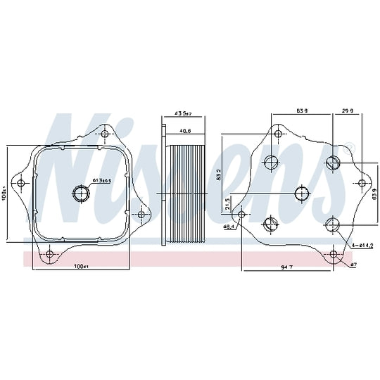 91421 Oil Cooler, engine oil