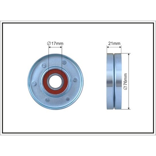 170-00 Tensioner Pulley, v-ribbed belt
