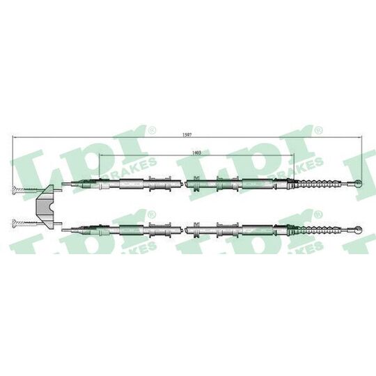 C0549B Cable, parking brake