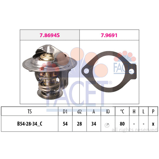 7.8694 Thermostat, coolant