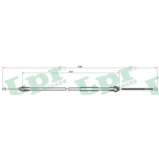 C0135B Cable, parking brake
