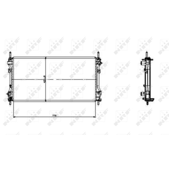 519697 Radiator, engine cooling