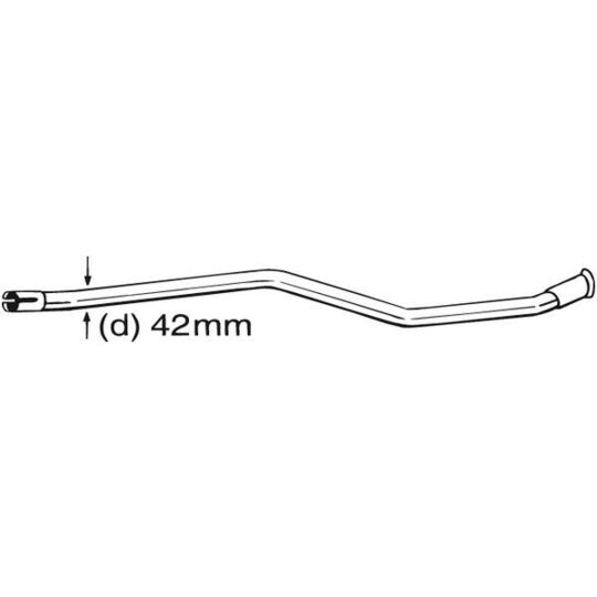 889-533 Repair Pipe, catalytic converter