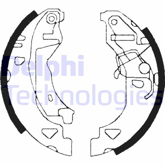 LS1682 Brake Shoe Set