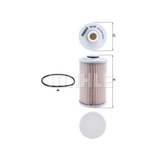 KX 344D Fuel filter