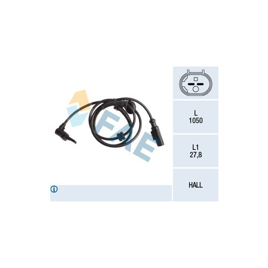 78250 Sensor, wheel speed