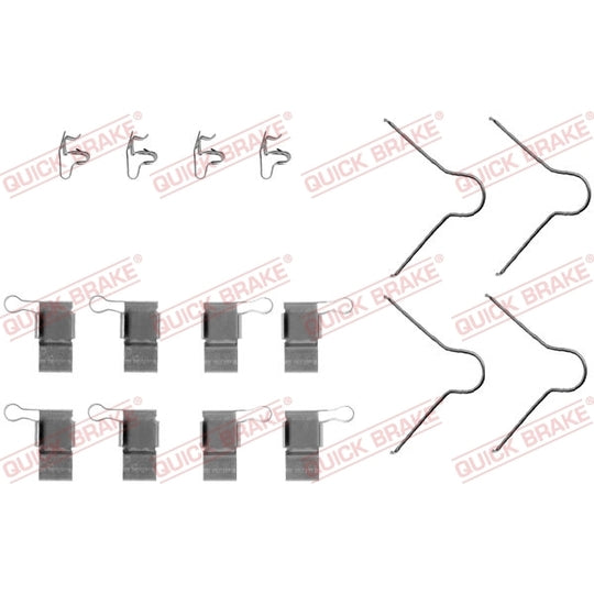109-1089 Brake pad fitting set
