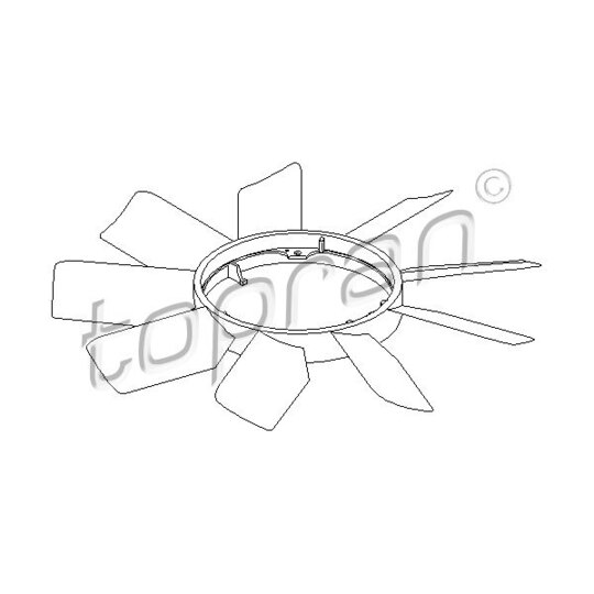 400 997 Fan Wheel, engine cooling