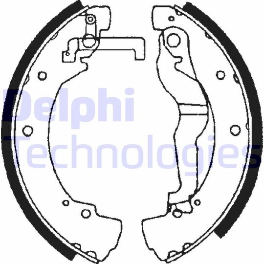 LS1656 Brake Shoe Set