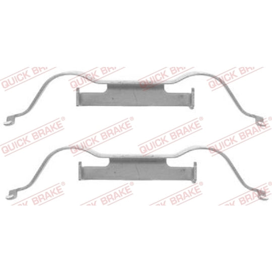 109-1288 Brake pad fitting set