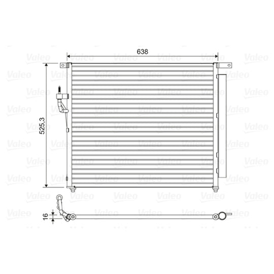 822603 Condenser, air conditioning