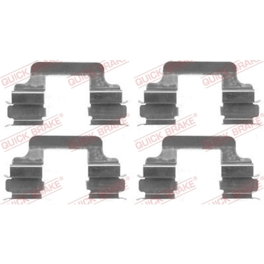 109-1610 Brake pad fitting set