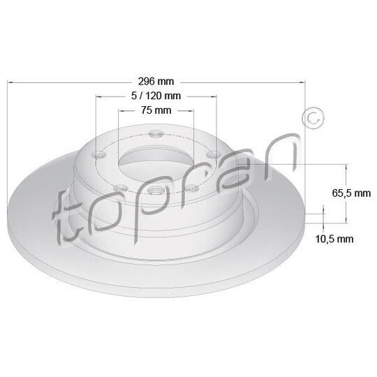 500 950 Brake disk