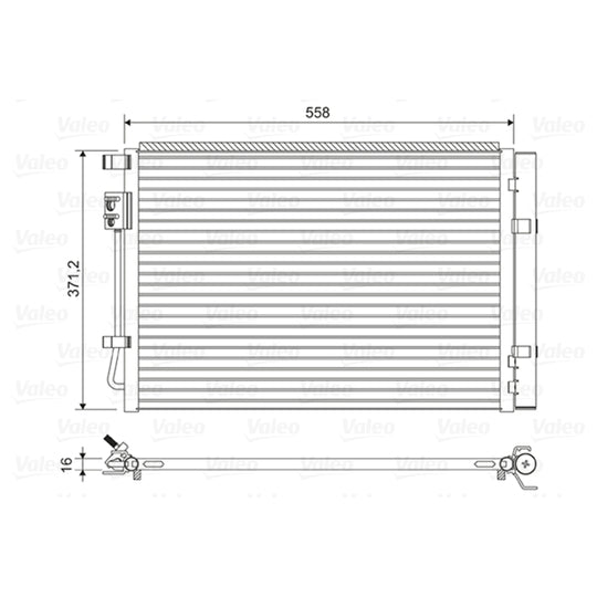 822597 Condenser, air conditioning