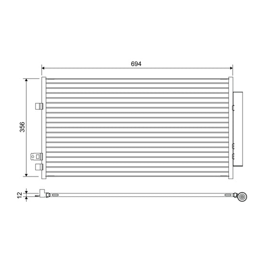 822638 Condenser, air conditioning