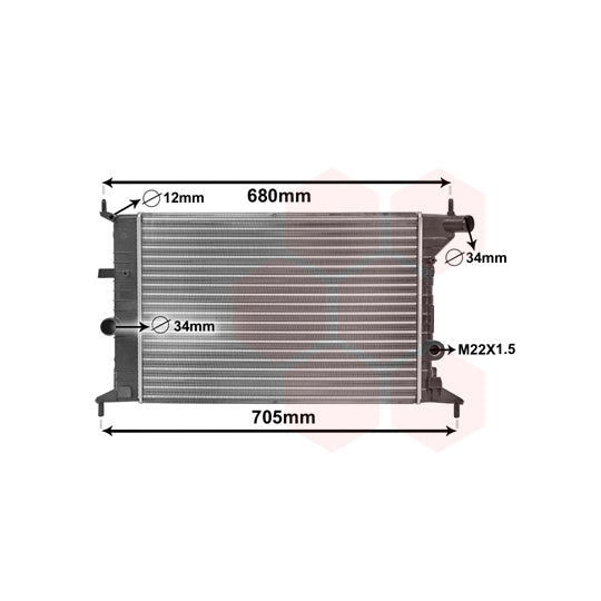 37002242 Radiator, engine cooling