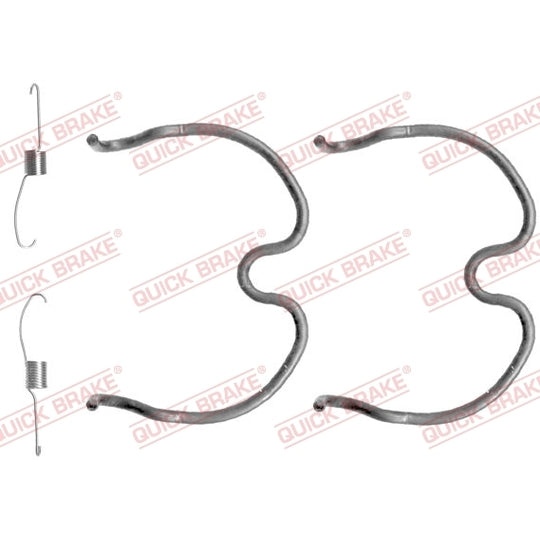 105-0837 Brake shoe fitting set